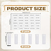 6Pcs Transparent PE Plastic Flip Top Cap Bottles MRMJ-LP0001-30-2