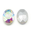 Pointed Back Glass Rhinestone Cabochons RGLA-T080-10x14mm-05-2