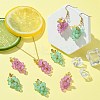 10Pcs 2 Colors Imitation Jade Glass Pendants FIND-CJ0002-05-6