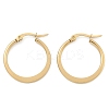 304 Stainless Steel Hoop Earrings EJEW-F105-22G-2