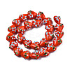 Handmade Bumpy Lampwork Beads Strands LAMP-N029-011D-2