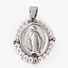 316 Surgical Stainless Steel Pendants STAS-H141-A11-P-1