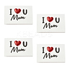 4Pcs Kraft Paper Greeting Cards AJEW-FS0001-30C-1