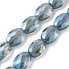 Electroplate Glass Beads Strands EGLA-L045-A-FR02-1