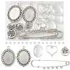 DIY Brooch Making Kits DIY-FS0009-11-1