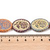 Painted Glass Beads Strands X-GLAA-F133-07E-4