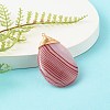 Natural Agate Pendants PALLOY-JF00778-4