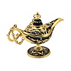 Alloy Enamel Tea Pot Home Display Decoration DJEW-Z010-01G-06-2