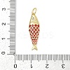 Brass with Cubic Zirconia Pendants KK-G522-43G-03-3