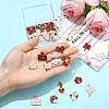 30Pcs 15 Styles Valentine's Day Theme Alloy Enamel Pendants ENAM-FS0004-22-5