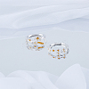 2Pcs 2 Styles Alloy Finger Rings for Women RJEW-LP0003-58-3