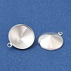 Ion Plating(IP) 304 Stainless Steel Pendant Pointed Back Rhinestone Settings STAS-U025-05D-S-2