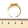 Brass Micro Pave Cubic Zirconia Cuff Rings for Women RJEW-F184-15G-5