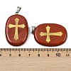Natural Red Jasper Pendants G-S392-01H-3