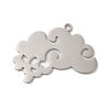 Non-Tarnish 201 Stainless Steel Pendants STAS-B049-22P-1