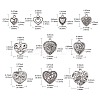 50Pcs 10 Style Tibetan Style Alloy Pendants FIND-CJ0001-16-2