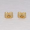 Real 18K Gold Plated Brass Ear Nuts LS-KK-L147-214-NR-1