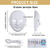 12 Styles DIY Blank Unpainted Peking Opera Mask DIY-BC0014-78-2