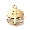 Brass Micro Pave Cubic Zirconia Pendants KK-K294-07G-1