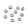 Rack Plating Brass Micro Pave Cubic Zirconia Beads KK-F879-14P-1