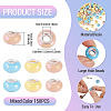 150Pcs Opaque Resin European Beads RESI-TA0004-61B-4