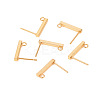 304 Stainless Steel Stud Earring Findings STAS-L244-14A-G-1