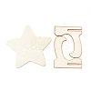 Star Wooden Mini Chalkboard Signs LS-AJEW-M035-08-2