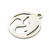 Mother's Day Non-Tarnish 201 Stainless Steel Pendants STAS-M015-26P-2