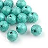 Spray Painted Acrylic Beads ACRP-Q018-6mm-006-1