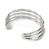 304 Stainless Steel Cuff Bangles for Women BJEW-B104-19P-3