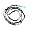 Natural Chrysocolla and Lapis Lazuli Beads Strands G-P457-A01-08-3