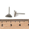 Tarnish Resistant Earring Cabochon Settings 304 Stainless Steel Ear Studs Blank Settings STAS-Q170-11-3