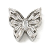Brass Micro Pave Clear Cubic Zirconia Beads KK-Z057-08P-1