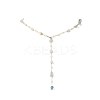 Handmade Natural Morganite Beaded Chains Earring & Necklaces Sets SJEW-JS01342-01-3