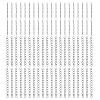 120Pcs 2 Styles 304 Stainless Steel Curb Chains Extender STAS-DC0016-81P-1