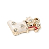 Christmas Themes Alloy Rhinestone Pendants PALLOY-P313-02D-G-2