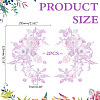 3D Polyester Embroider Thread Iron on/Sew On Patches PATC-WH0023-20A-2