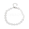 304 Stainless Steel Ring Link Chain Bracelets BJEW-P373-02A-P-4