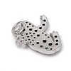 Brass Micro Pave Green Cubic Zirconia Pendants KK-I668-40P-2