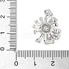 Brass Micro Pave Cubic Zirconia Pendants KK-D357-18P-3