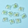 10Pcs Luminous Transparent Resin Pendants RESI-YW0004-44B-1