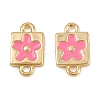 Brass Enamel Connector Charms KK-H078-03A-G01-1