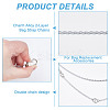 4Pcs Aluminum Cable Chain Pendant Decoration HJEW-DR00148-4