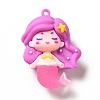 Mermaid Shape PVC Pendants LS-KY-E012-06B-1