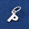 925 Sterling Silver Letter Charms STER-C012-01S-P-2