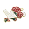 Mother's Day Alloy Enamel Pendants PALLOY-V001-02A-2