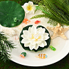 Artificial EVA Foam Lotus Leaf & Flower AJEW-SP0003-26A-5
