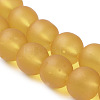 Baking Paint Transparent Glass Bead Strands GLAA-S031-10mm-11-3
