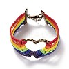 Rainbow Pride Bracelet BJEW-F424-02-5