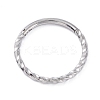 Twisted Ring Hoop Earrings for Girl Women STAS-D453-01P-04-1